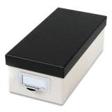 Oxford Index Card Storage Box, Holds 1,000 3 x 5 Cards, 5.5 x 11.5 x 3.88, Pressboard, Marble White/Black (24401226)