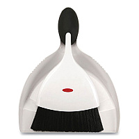 Good Grips Dust Pan and Brush, 12 x 9, 2" Handle, Plastic, White (1334480)