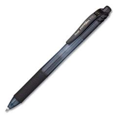 Pentel EnerGel-X Gel Pen, Retractable, Medium 0.7 mm, Black Ink, Black Barrel, 5/Pack (924586)