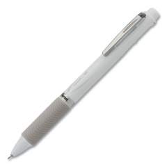 Pentel EnerGel 2S Multi-Color Gel Pen/Pencil, Retractable, Medium 0.5 mm, Black/Red Ink, White Barrel (2722576)
