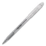 Pentel Sparkle Pop Metallic Gel Pen, Stick, Bold 1 mm, Silver Ink, Clear Barrel (2735831)