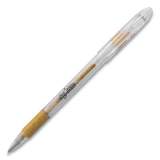 Pentel Sparkle Pop Metallic Gel Pen, Stick, Bold 1 mm, Gold Ink, Clear Barrel (2735832)