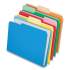Pendaflex Double Stuff File Folders, 1/3-Cut Tabs, Letter Size, Assorted, 24/Pack (54458EE)