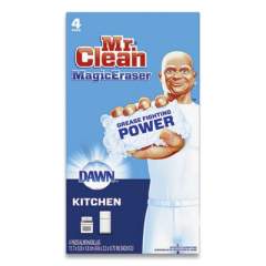 Mr. Clean Magic Eraser Kitchen Scrubber, 4.6 x 2.3, White, 4 Scrubbers (51107)