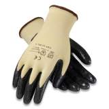 G-Tek KEV Seamless Knit Kevlar Gloves, Large, Yellow/Black, 12 Pairs (179392)