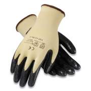 G-Tek KEV Seamless Knit Kevlar Gloves, Large, Yellow/Black, 12 Pairs (09K1450L)