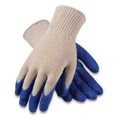 PIP Seamless Knit Cotton/Polyester Gloves, Regular Grade, X-Large, White/Blue, 12 Pairs (179727)