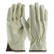PIP Top-Grain Pigskin Leather Drivers Gloves, Economy Grade, Large, Gray (70361L)