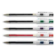 Pilot G-TEC-C Ultra Gel Pen, Stick, Extra-Fine 0.4 mm, Assorted Ink Colors, Clear Barrel, 5/Pack (897551)