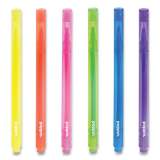 Poppin Thin Highlighters, Assorted Ink Colors, Chisel Tip, Assorted Barrel Colors, 12/Pack (100095)