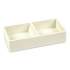 Poppin Softie This + That Tray, 2-Compartment, 3 x 6.25 x 1.5, White (100439)
