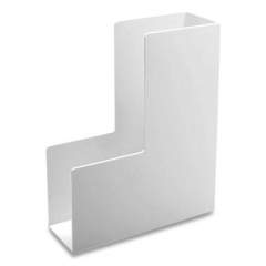 Poppin Plastic Magazine Box, 3.75 x 9.75 x 12.25, White (1266883)