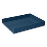 Poppin Stackable Letter Trays, 1 Section, Letter Size Files, 9.75 x 12.5 x 1.75, Slate Blue (105971)