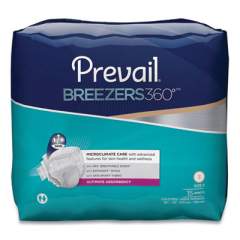 Prevail Breezers360 Degree Briefs, Ultimate Absorbency, Size 3, 58" to 70" Waist, 60/Carton (PVBNG014)