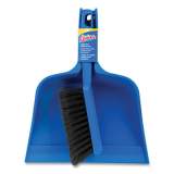 Quickie Bulldozer Brush and Dust Pan Set, 10 x 12, Plastic, Blue (2836114)