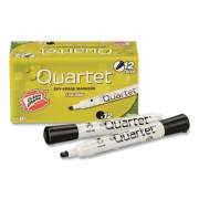 Quartet Low-Odor Dry-Erase Marker, Broad Chisel Tip, Black, Dozen (51002692Q)