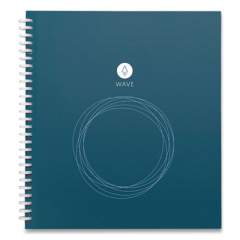 Rocketbook Wave Smart Reusable Notebook with Pen, Quadrille (Dot Graph) Rule, Blue Cover, 9.5 x 8.5, 40 Sheets (2548675)