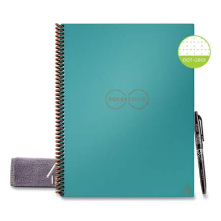Rocketbook Everlast Smart Reusable Notebook, Dotted Rule, Neptune Teal Cover, 8.5 x 11, 16 Sheets (24328141)