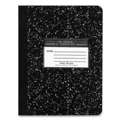 Roaring Spring Marble Composition Book, Wide/Legal Rule, Black Cover, 7.5 x 9.75, 50 Sheets (687889)