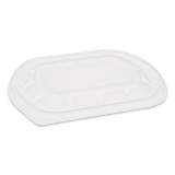 Pactiv Evergreen ClearView MealMaster Lids with Fog Gard Coating, Medium Flat Lid, 8.13 x 6.5 x 0.38, Clear, 252/Carton (YCN8462S00D0)