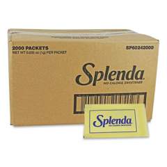 Splenda No Calorie Sweetener Packets, 0.04 oz Packets, 400/Box, 6 Boxes/Carton (24435665)