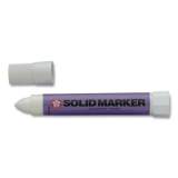 Sakura Solid Paint Marker, Bullet Tip, White, Dozen (382040)