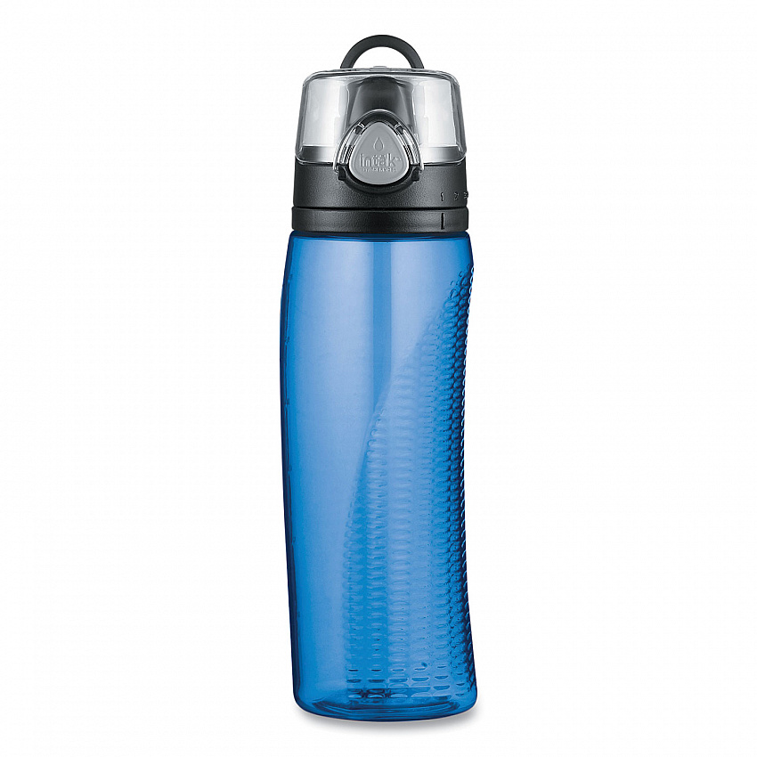 Intak by Thermos Hydration Bottle with Meter, 24 oz, Plastic, Blue (HP4100TLTRI6)
