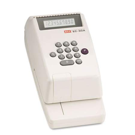 MAX Electronic Checkwriter, 10-Digit, 4-3/8 x 9-1/8 x 3-3/4 (EC30A)
