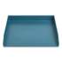 TRU RED Side-Load Stackable Plastic Document Tray, 1 Section, Letter Size Files, 12.24 x 9.8 x 1.75, Teal (24380385)