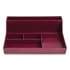TRU RED Plastic Desktop Organizer, 6-Compartment, 6.81 x 9.84 x 2.75, Purple (24380425)