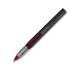 TRU RED Roller Ball Pen, Stick, Fine 0.5 mm, Red Ink, Black Barrel, Dozen (24419534)