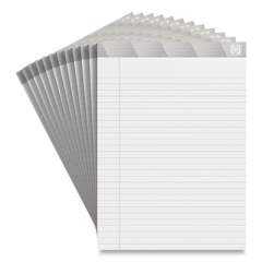 TRU RED Notepads, Wide/Legal Rule, White Sheets, 8.5 x 11.75, 50 Sheets, 12/Pack (24419915)
