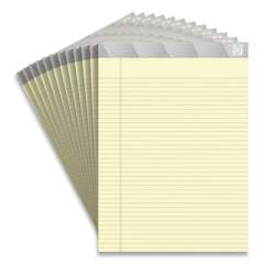 TRU RED Notepads, Narrow Rule, 50 Canary-Yellow 8.5 x 11.75 Sheets, 12/Pack (24419932)