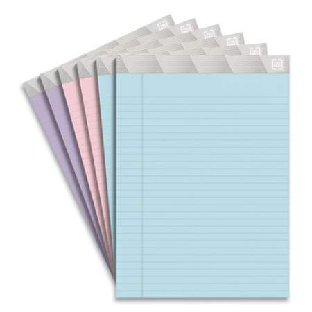 TRU RED Notepads, Wide/Legal Rule, Pastel Sheets, 8.5 x 11.75, 50 Sheets, 6/Pack (24419933)