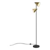 Union & Scale MidMod Metal Floor Lamp with Cone Shades, 60.6" h, Black/Gold Brass (24411246)