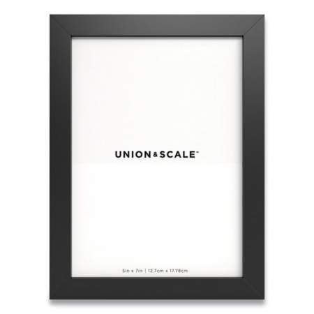 Union & Scale Essentials Wood Picture Frame, 5 x 7, Black Frame (24411255)