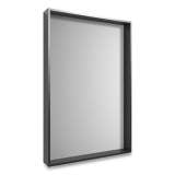 Union & Scale Plastic Frame Wall Mirror, Rectangular, Black Frame, 30.78 x 4.96 x 41.5 (24411268)