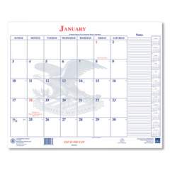 Unicor 7510016651171 Calendar Blotter, 22 x 18, White Sheets, 13-Month (Jan to Jan): 2022 to 2023