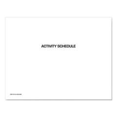 Unicor 7510016650584 Activity Schedule, 11 x 9, White Cover, 12-Month (Jan to Dec): 2022