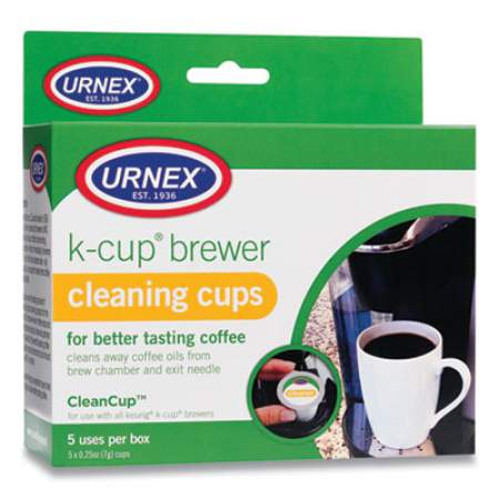 Urnex CleanCup Coffee Pod Brewer Cleaning Cups, 0.25 oz Cup, 5/Pack (24396363)