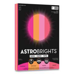 Astrobrights Color Paper - "Sunset" Assortment, 24 lb, 8.5 x 11, Assorted Sunset Colors, 200/Pack (24396496)
