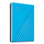 WD MY PASSPORT External Hard Drive, 2 TB, USB 3.2, Sky Blue (BYVG0020BBL)