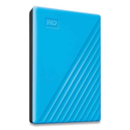 WD MY PASSPORT External Hard Drive, 2 TB, USB 3.2, Sky Blue (BYVG0020BBL)