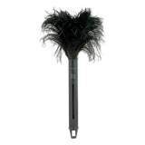 O'Dell Pop Top Feather Duster, Ostrich, 9" to 14 Handle, Black (759742)