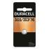 Duracell Button Cell Battery, 303/357, 1.5 V, 6/Box (D303357PK)