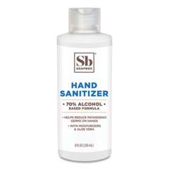 Soapbox Gel Hand Sanitizer, 8 oz Bottle with Dispensing Cap, Unscented, 24/Carton (77141CT)