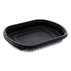Pactiv Evergreen EarthChoice ClearView MealMaster Container, 16 oz, 8.13 x 6.5 x 1, Black, 252/Carton (0CN846160000)