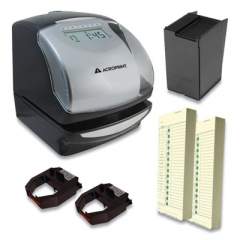 Acroprint ES900 Time Clock Bundle, Digital Display, Black (TRB950)