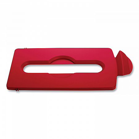 Slim Jim Paper Recycling Top, 16.5 x 8 x 0.5, Red (2007194)
