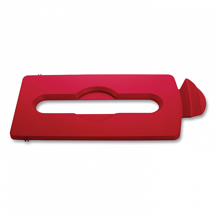 Slim Jim Paper Recycling Top, 16.5 x 8 x 0.5, Red (2007194)